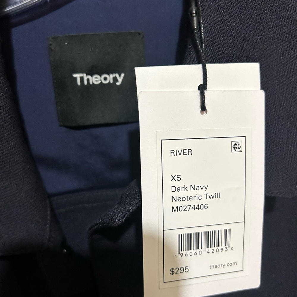 Theory Dark Navy Neoteric Twill XS